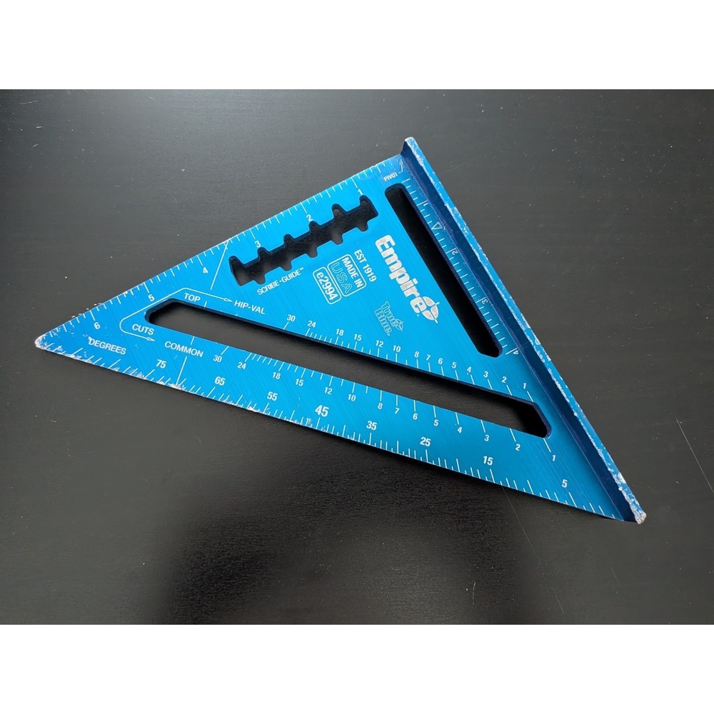 Empire Framing Square E2994 7"‎ TRUE BLUE Laser Etched Rafter Square Tool